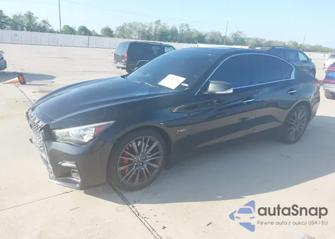 2018 Infiniti Q50 3.0T Red Sport 400 from USA, damaged, VIN JN1FV7AP7JM640056